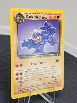 Dark Machamp Non-Holo Team Rocket Set 27/82 Trading Card Excellent Condition - Image 3