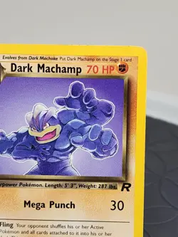 Dark Machamp Non-Holo Team Rocket Set 27/82 Trading Card Excellent Condition - Image 5