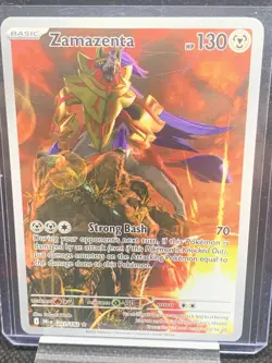 Pokemon TCG Zamazenta 201/182 Destined Rivals Illustration Rare Holo Eng 130HP - Image 1