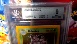 1999 Pokemon Base Set Nidoking Holo #11 BGS 9 Mint - Image 2