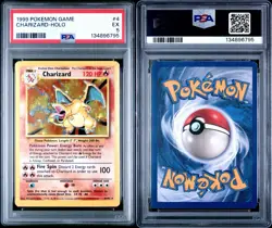 Pokemon TCG Charizard Base Set Holo Unlimited Rare Card 4/102 PSA 5 - Image 2