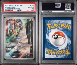 2023 POKEMON PAL EN-PALDEA EVOLVED ILLUSTRATION RARE #219 SUDOWOODO PSA 10 - Image 3