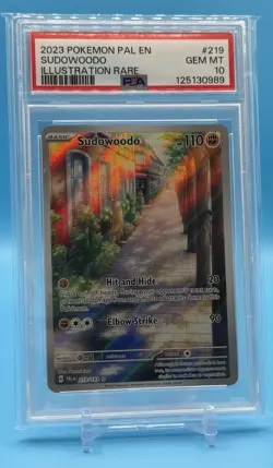 2023 POKEMON PAL EN-PALDEA EVOLVED ILLUSTRATION RARE #219 SUDOWOODO PSA 10 - Image 4