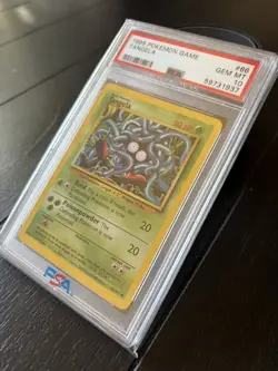 1999 POKEMON BASE SET UNLIMITED #66 TANGELA PSA 10 LOW CERT # - Image 1