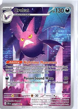 Pokemon TCG: Crobat (Illustration Rare) - 93/86 - ME: Chaos Rising - Image 1