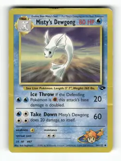 Misty's Dewgong - 54/132 - Gym Challenge - Pokemon - Uncommon - HP - Image 1