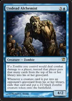 1x Undead Alchemist - Foil Light Play, English Innistrad MTG Magic - Image 1