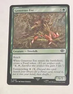 Generous Ent Lord of the Rings MTG Magic Common Creature 0169 Foil - Image 1