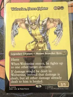 Wolverine, Fierce Fighter (Borderless) Marvel Super Heroes Regular - Image 1