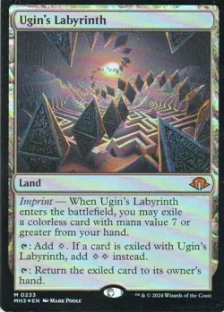 MTG: Modern Horizons 3: Foil Ugin's Labyrinth: Lightly Played Condition - Image 1