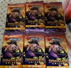 6x Dominaria United Set Booster Pack - Magic the Gathering - Image 1