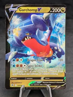 Garchomp V | Pokemon TCG | Astral Radiance | Miscut | NM - Image 1