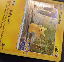 Pikachu 027/078 | Pokemon TCG | Pokemon GO | Cosmo Holo Swirl | LP - Image 3