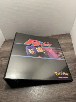 Pokemon 3-Ring Collector’s Binder Team Rocket 2000 WOTC used - Image 1
