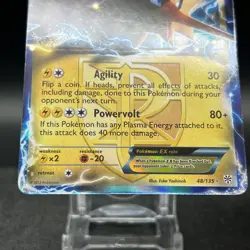 Zapdos EX 48/135 Ultra Rare BW Plasma Storm Pokemon Card #A - Image 3