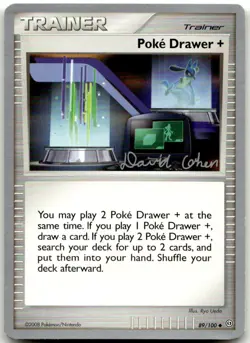 Poke Drawer + (David Cohen) 89/100 Uncommon World Championship Decks Pokemon DMG - Image 1