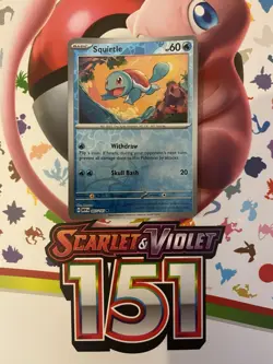 Pokemon TCG: Scarlet & Violet 151 - Reverse Holo - 007/165 - Squirtle - Image 1