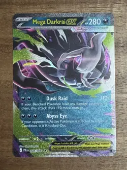Mega Darkrai ex 048/084 ME05 Pitch Black Holo Double Rare Pokemon NM TCG Rare - Image 1