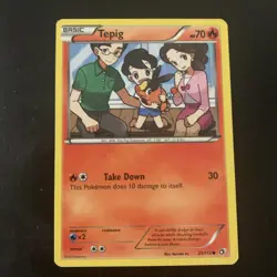 Pokemon Tepig 25/113 Basic 70 MP Fire Regular Card Stock Pokemon TCG Card - Image 1