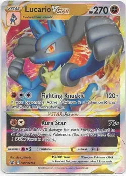 Lucario VSTAR SWSH214 Holo Promo Sword & Shield Promo Pokemon Near Mint - Image 1