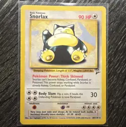 Pokemon TCG Snorlax 11/64 Jungle Rare Unlimited Regular English 1999 HP90 - Image 1