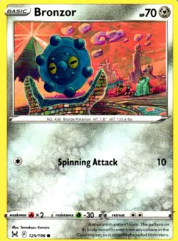 Bronzor 125/196 Common Lost Origin Pokemon Near Mint - Image 1