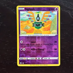 Sigilyph 123/264 Pokemon Fusion Strike Sword & Shield Reverse Holo Common NM - Image 1