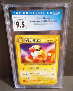 Dark Flaaffy #180 • Pokemon (2001) Japanese • Darkness, and to Light • CGC 9.5 - Image 3