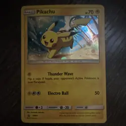 Pokemon TCG Pikachu SM81 Promo Holo English 2017 HP70 - Image 1