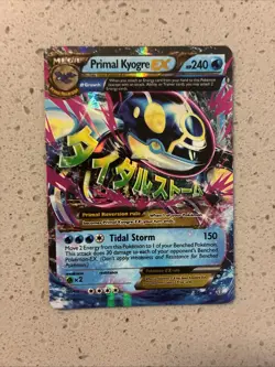 Pokemon TCG Primal Kyogre EX Full Art Holo Card Ultra Rare 55/160 - Image 1