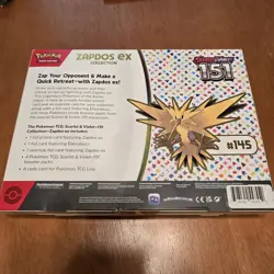 Pokemon 151 Scarlet & Violet Zapdos Ex Collection Box - Image 2