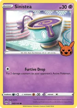 Pokemon Card: NM Sinistea Trick or Trade 2022 - Image 1