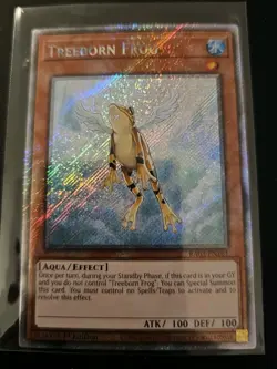 Treeborn Frog RA03-EN161 Platinum Secret Rare 1st Ed NM-/LP+ Yugioh - Image 1