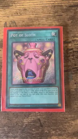 Yu-Gi-Oh! Pot of Sloth 1st Edition Secret Rare - Image 3