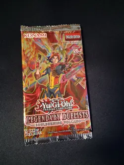 Yu-Gi-Oh TCG Legendary Duelists Soulburing Volcano Booster Pack Sealed - Image 1
