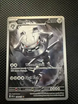 Steelix 150/132 Illustration Rare Mega Evolution Pokemon TCG Card - Image 1
