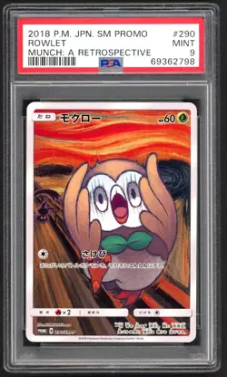 Pokemon Card - PSA 9 Rowlet 290/SM-P - Munch SM Promo JPN - MINT - PSA9 - Image 1