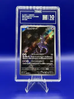 TAG 10 Mewtwo 183/165 Art Rare Holo Sv2a Pokemon Card 151 Japanese TCG - Image 1