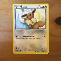 Eevee 13/30 Common XY Trainer Kit: Sylveon & Noivern Pokemon Card Lightly Played - Image 2