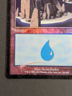 MTG Card - 1x Island (332), Core Set Seventh (7th) Edition LP Vintage Foil Magic - Image 5