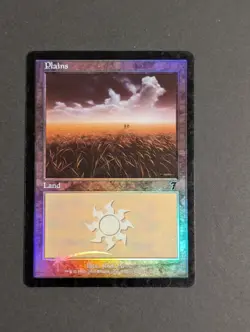 MTG Card - 1x Plains - Seventh (7th) Edition - LP 344 Foil - Magic The Gathering - Image 5