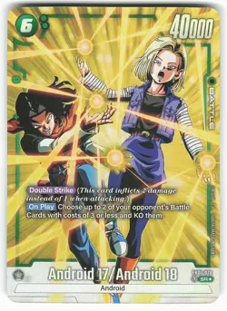 Android 17 / Android 18 (Alternate Art) FB01-078 SR Dragon Ball Super Card - Image 2