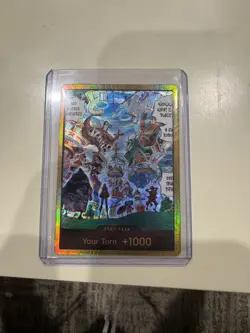 DON!! Card Egghead Gold Foil The Azure Sea's Seven One Piece SP Your turn +1000 - Image 1