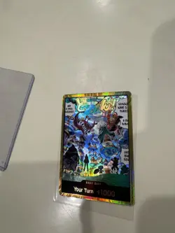 DON!! Card Egghead Gold Foil The Azure Sea's Seven One Piece SP Your turn +1000 - Image 5