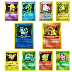 1996 1st Edition Set Charizard Venusaur Blastoise 25th Anniversary Cards.. - Image 1