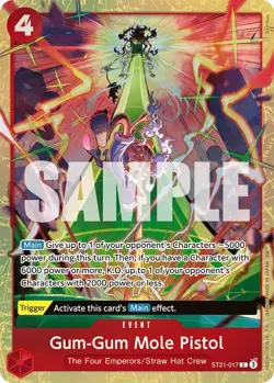 One Piece TCG Premium Card Collection Vol. 5 ST21-017 Gum Gum Mole Pistol - MINT - Image 3