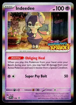 SV: Scarlet & Violet Promo Cards Indeedee 154 Holo NM - Image 1