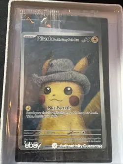 Pikachu with Grey Felt Hat 085 Sv: Promo Card Van Gogh AUTHENTICATED - Image 1