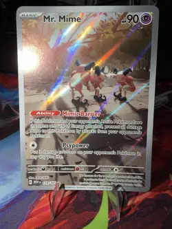 Mr. Mime 179/165 SV: MEW EN-151 Illustration Rare Pokemon Card - Image 1