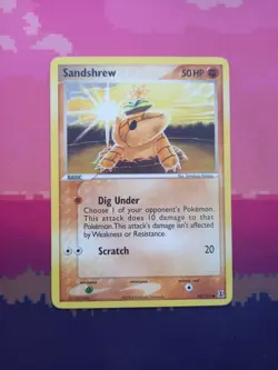 Pokemon Card Sandshrew Delta Species 82/113 Near Mint - Image 1